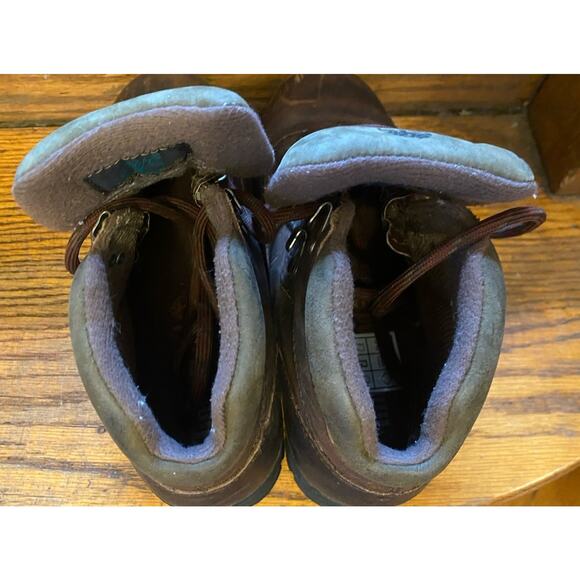 Timberland 95130 Euro Hiker Dark Brown Leather Boots Women’s 8.5 - Picture 6 of 8